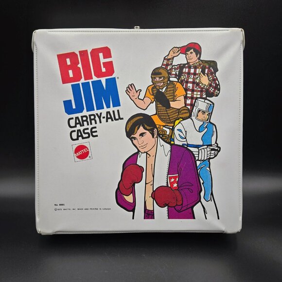 Vintage 1973 Big Jim Vinyl Carry-All Case Mattel #8885 Action Figure Doll Read - Picture 2 of 16